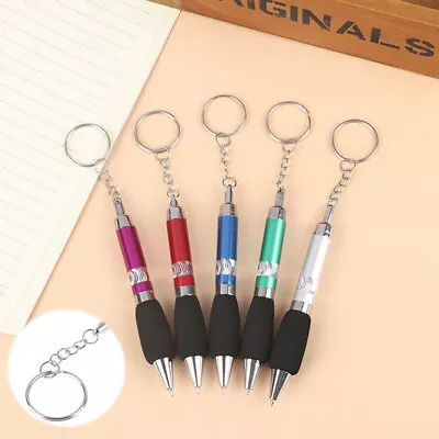 1pc Key Ring School Office Supplies Pen Belt Clip Chain Keychain Lanyard Pen • £2.78