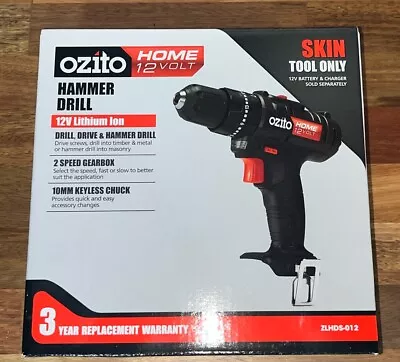 Ozito Home 12V Hammer Drill - Skin Only • $49.95