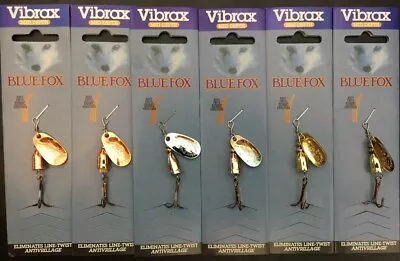 $14.95 • Buy 6x Blue Fox Celta Blade Vibrax Spin Size 2 Spinners Lures Bass Trout Redfin Lure