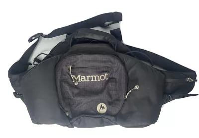 Marmot Fanny Pack Large Fanny Pack Black Belt Bag Hiking Really Dirty Aa90 • $26