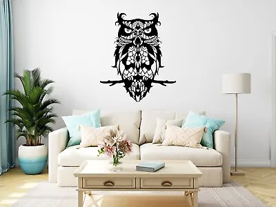 £3.99 • Buy Owl Wall Sticker Animals Wildlife Decal Living Room Window Bedroom Decor Vinyl