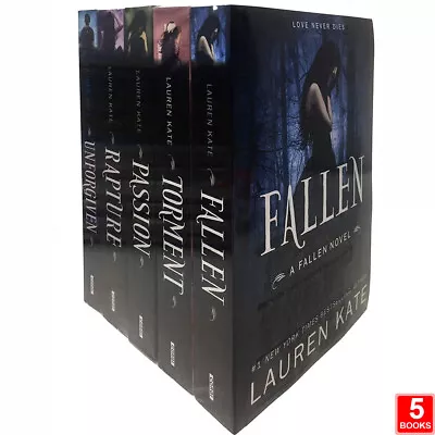 Fallen Series 5 Books Collection Set By Lauren Kate Paperback NEW • £34.99