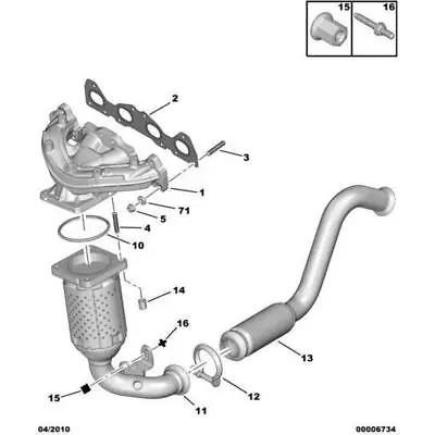 Exhaust Manifold - Citroen C4 2008-2010 Petrol | 0341G2 • $651.50