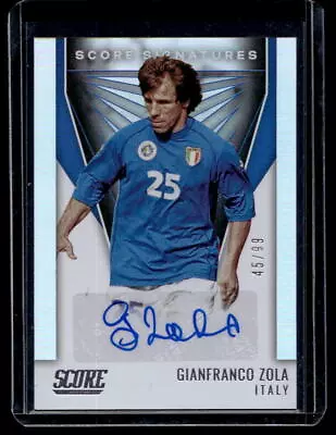 £39.99 • Buy Gianfranco Zola /99 Auto 2021 Panini Score Chelsea, Italy Autograph