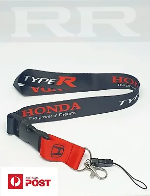 Honda Type R VTEC Mugen JDM Racing Lanyard Key Holder Quick Release CIVIC NOS AU • $19.95