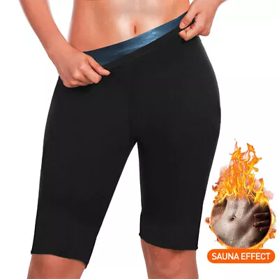 Man's & Women's Thermo Sweat Sauna Pants Hot Body Shaper Weight Loss Slim Shorts • $14.24