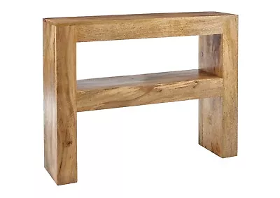 Solid Mango Wood Console Table With Its Slim Line S H 76 X W 100 X D 26  • £169