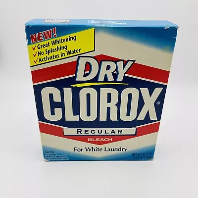 Vintage Dry Clorox Detergent Regular Carded Box  Box 90s Movie Prop 1999 Or 2000 • $39.09