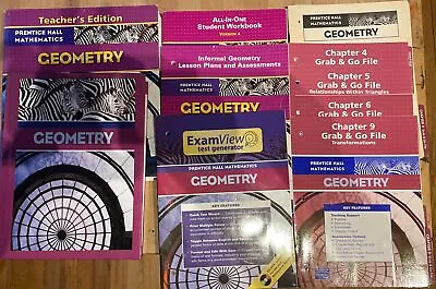 Prentice Hall Geometry Teacher/student Editions Plus Extras • $45