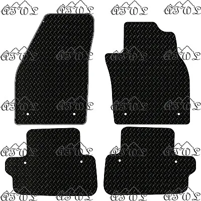 Fits Volvo C70 Auto 2006 To 2013 Tailored Black Rubber Car Floor Mats (8 Clips) • $29.04