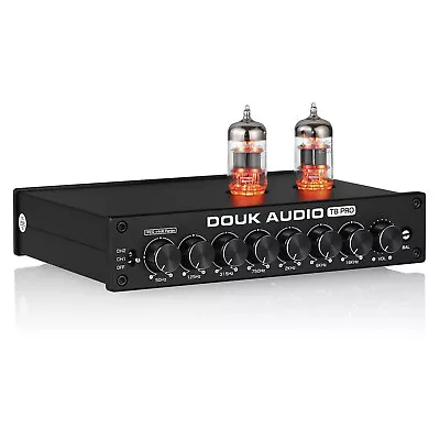 Douk Audio T8 PRO HiFi 7-Band EQ Equalizer Balanced XLR Valve Tube Preamp • $199.99