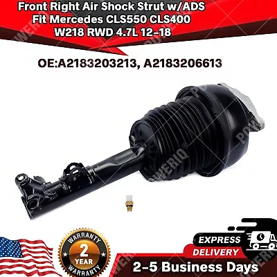 Front Right Air Shock Strut W/ADS Fit Mercedes CLS550 CLS400 W218 RWD 4.7L 12-18 • $509