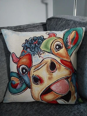 £12 • Buy Handmade Large Print Multi Designs Cushion Cover 18  X 18 