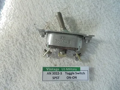 Vintage AN3022-3 US Military Toggle Switch ON-ON • $25.25