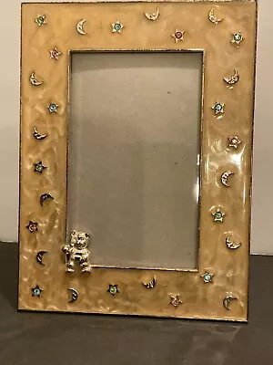 MALDEN ENAMEL FRAME WITH CRYSTALS Moons/ Stars/ Teddy Bear Photo Frame • $5