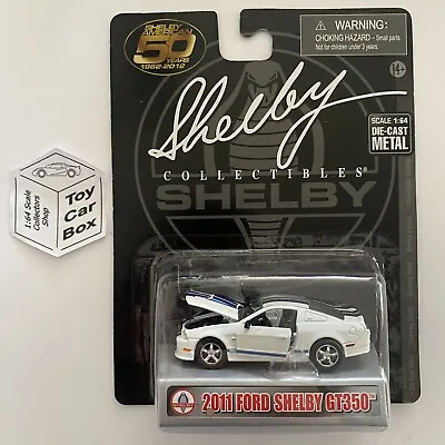 SHELBY COLLECTIBLES - 2011 Ford Shelby Mustang GT350 (White - 1:64 Diecast) M38g • $19.95