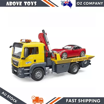 1:16 MAN TGS Tow Truck With Roadster Folding Outside Mirror & Openable Doors • $202.99