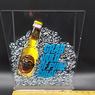  MICHELOB GOLDEN DRAFT  #2 Plexiglass Acrylic Beer Sign  GRAB HOLD...  • $22