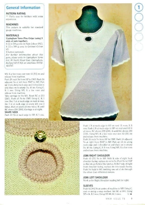 £1.50 • Buy Machine Knitting Monthly 2004 April  8 Patterns For Machine Knitting