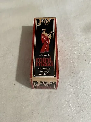 Vintage Foy Mini Maxi Cigarette Rolling Machine Metal In Box Unused • $45