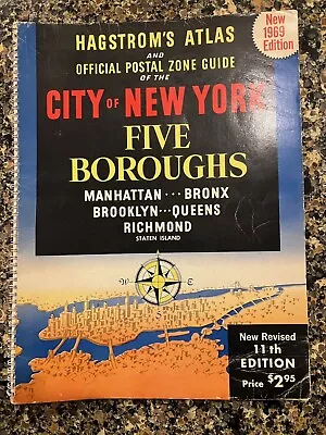 1969 Hagstrom's City Of New York Atlas • $34