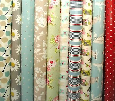 Clarke & Clarke PVC Fabric WIPE CLEAN Tablecloth Oilcloth All Designs And Sizes • £15.99