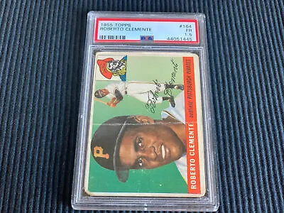 1955 Topps #164 Roberto Clemente *vintage Rare Rookie Psa 1.5 Fair*  Pirates • $1299.99