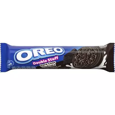 Oreo Double Stuff Dark Chocolate Mudcake Cookies Biscuits 131g • $12