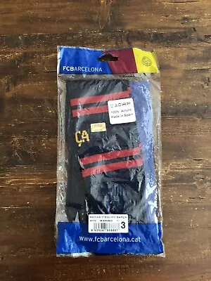 FC Barcelona Socks Medias Equipo Barca Blue 100% Acrylic NWT • $7