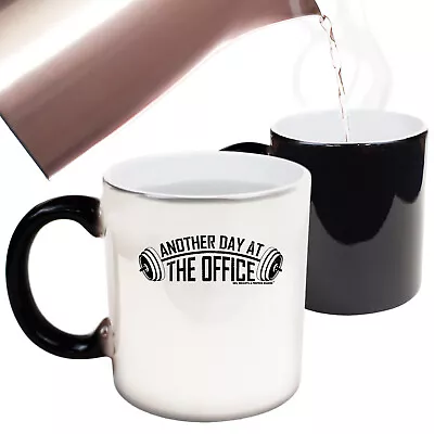 Gym Another Day At The Office Funny Mugs Novelty Colour Changing Mug Gift Boxed • $22.75