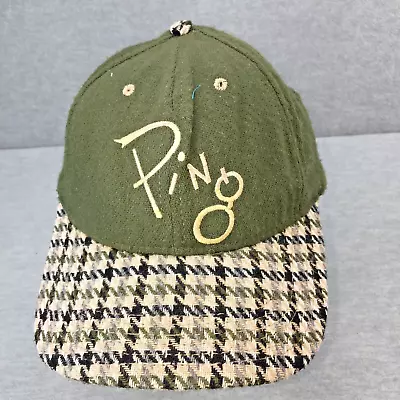 Vintage Ping By Karsten Houndstooth Wool Golf Hat Adjustable Leather Strapback • $39.99