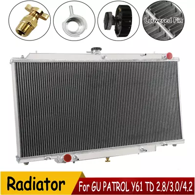 3Row Radiator For Patrol GU Y61 4.2L 2.8L 4.2L TD42 97-00;3.0L ZD30 3.0L 1999-13 • $288.53