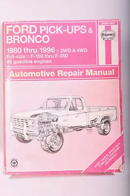 F150 F250 F350 BRONCO Service Repair Manual 1996 1995 1994 1993 1992 1991 - 1987 • $26.95