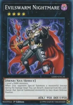 Yugioh-Evilswarm Nightmare-Common-1st Edition-LEHD ENC35 (LP) • $3.11