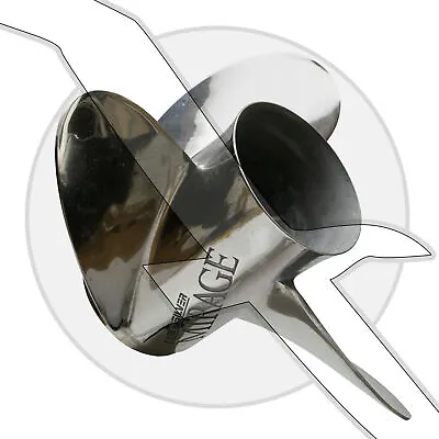 Mercury Marine 25 Pitch LH Mirage Stainless Steel Propeller 48-13247A50 13707A56 • $549.99