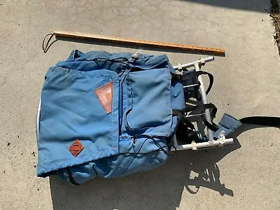 Vintage MEI Backpack Hiking Camping Mountain Equipment Inc. Blue Reg • $65