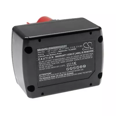 Battery For Milwaukee C12 PPC-0 C12 PN-0 C12 PPC C12 PD C12 PN C12 PXP 12V • £50.49