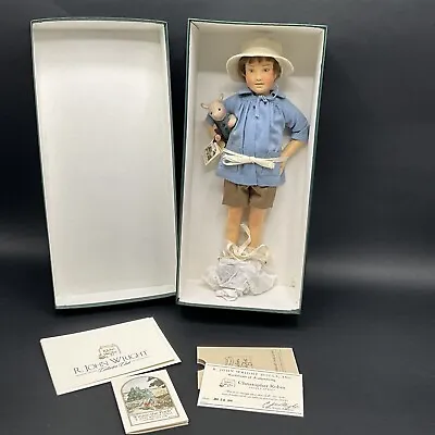 R. John Wright Winnie The Pooh Christopher Robin Pocket Doll With Box And Papers • $499