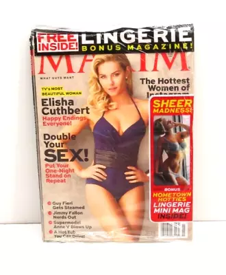 Maxim Magazine March 2013 Elisha Cuthbert SEALED Lingerie Bonus Hometown Hotties • $15.99