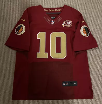 Robert Griffin III Washington Redskins 80th Anny Patch Sz 48 Authentic Jersey • $25