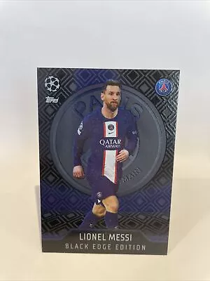 Lionel Messi Black Edge Edition Match Attax 22/23 ULTRA RARE CARD PSG • £24.50