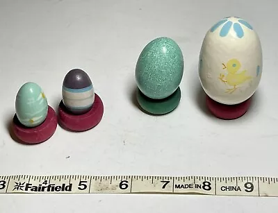 Vintage Lot Of 4 Painted Decorative Easter Eggs • $5