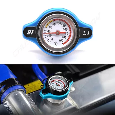For Racing Thermostatic Gauge Radiator Cap 1.3 Bar Big Head Water Temp Meter • $14.49
