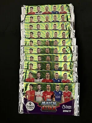 2016/17 Topps Match Attax Premier League - 9 Card Pack Bundle (10 Packs) • £8.25