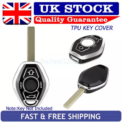 TPU Remote Key Fob Cover Case Diamond For BMW E46 E39 E38 3 5 7 Series Z3 M3 M5 • £5.99