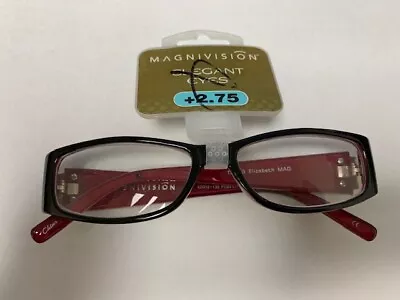 MAGNIVISION Elegant Eyes  ELIZABETH  Reading Glasses Black/Fuchsia • $13.99