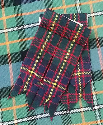 £5.99 • Buy New Men’s Kilt Sock Flashes Cameron Of Erracht Tartan/Highland Kilt Flashes/KILT