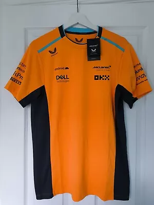 Men's Castore Orange McLaren F1 Team 2023 Set Up T-Shirt Size Small BRAND NEW • £27.99