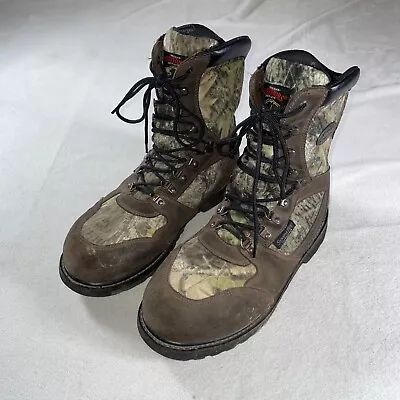 Herman Survivors Boots Mens 12 W Green Camo Insulated Sympatex Scent Mask Buck • $24.99