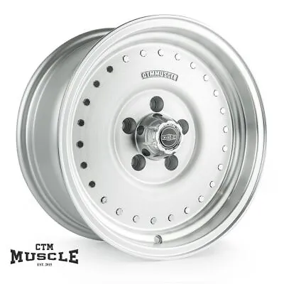 15x5.5 CTM Muscle BURNOUT Wheels PCD:5x108 ET:0 Silver Rims Early Holden Torana • $381